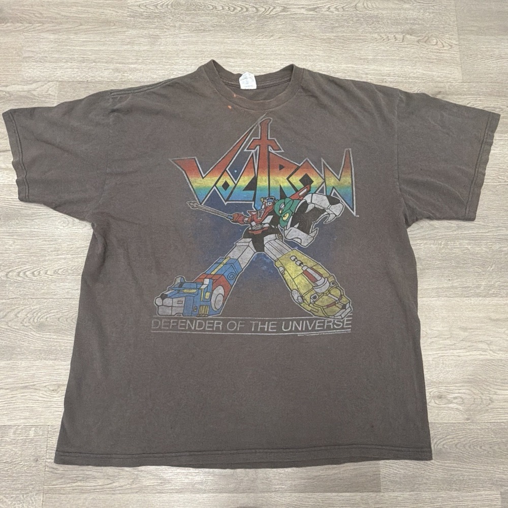 Vintage Voltron T Shirt Defender of the Universe Size XL Faded